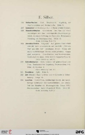 Silber (Nr. 226-233)