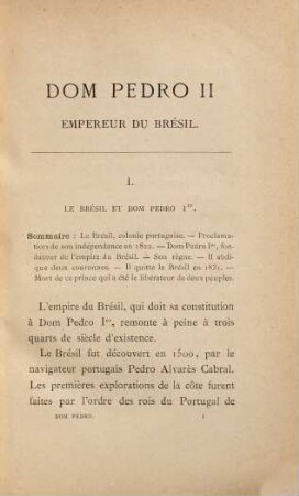 Dom Pedro II : Empereur du Brésil