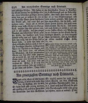 Am zwanzigsten Sonntage nach Trinitatis. - Am drey und zwanzigsten Sonntage nach Trinitatis.