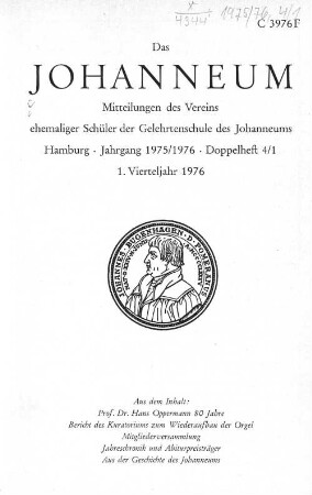 Jahrgang 1975/1976 - Doppelheft 4/1