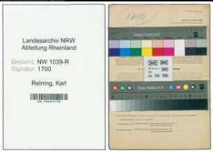 Entnazifizierung Karl Reining , geb. 04.08.1910 (Desinfekteur)