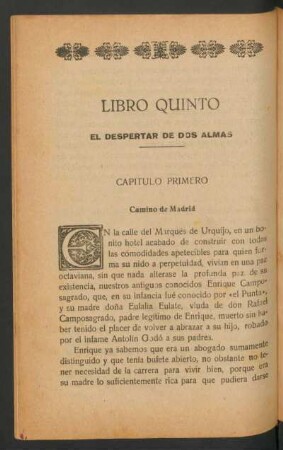 Capítulo primero - Camino de Madrid