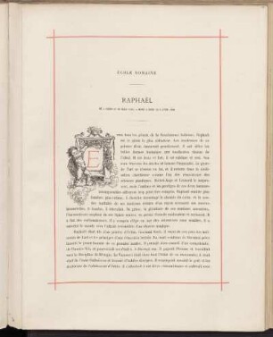 Raphaël. Né a Urbin le 28 mars 1483. - Mort a Rome le 6 avril 1520