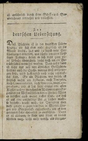 Zur deutschen Uebersetzung