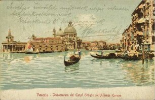 Venezia – Imboccatura des Canal Grande coll'Albergo Europa