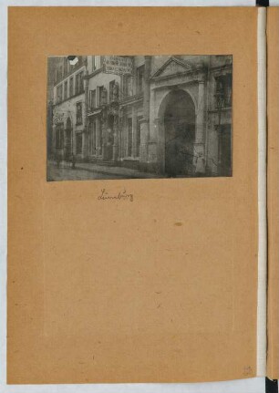 Möbelfabrik, Lüneburg: Ansicht (aus: Skizzen- und Fotoalbum 25)