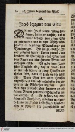 26. Jacob begegnet dem Esau