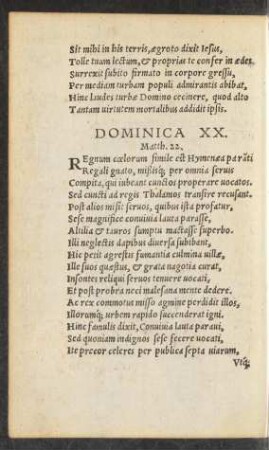 Dominica XX.