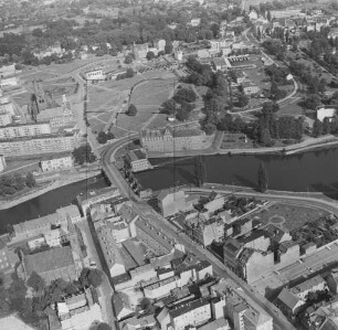 Brücke über die Lausitzer Neiße zwischen Guben und Gubin : Blickrichtung Südosten