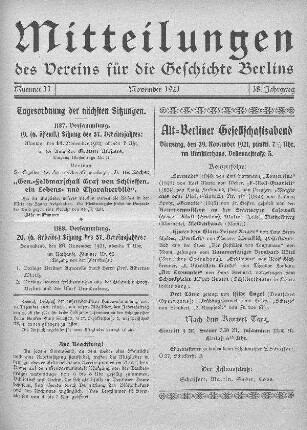 Tagesordnung der nächsten Sitzungen