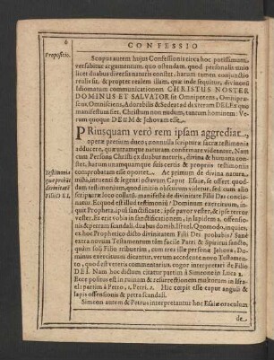 Priusquam vero rem ipsam aggrediar ...