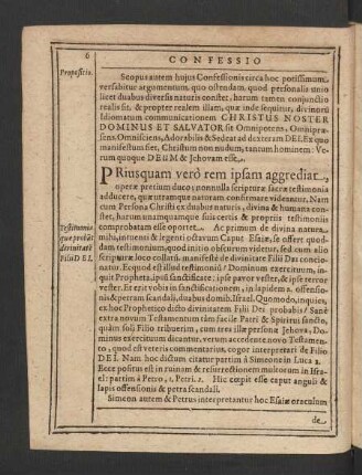 Priusquam vero rem ipsam aggrediar ...