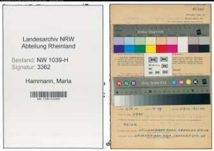Entnazifizierung Maria Hammann , geb. 05.05.1895 ()