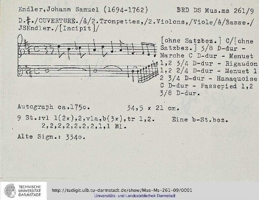 Ouvertüre D-Dur