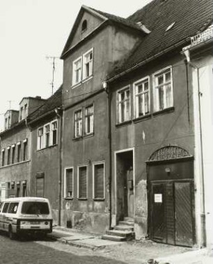 Delitzsch, Schulstraße 11. Wohnhaus (18. Jh.). Straßenansicht