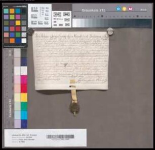 Johan Georg Erwitte reversiert über die erneuerte Belehnung des Franz Bernard Heinrich Anton von Vittinghoff mit dem Erbdrostenamt. - Es siegelt der Aussteller.