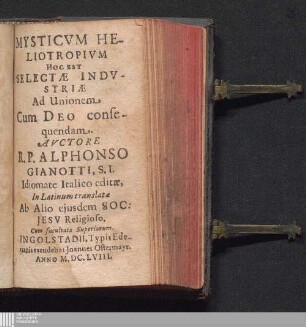 Mysticvm Heliotropivm Hoc Est Selectæ Indvstriæ Ad Unionem Cum Deo consequendam