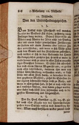 12. Abschnidt. Von den Unterscheidungszeichen.