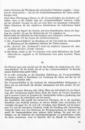 18. Die Abschaffung der strafrechtlichen Verantwortlichkeit