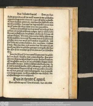 Das Zehendt Capitel.