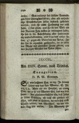 CCCCXL. Am XXIV. Sonnt. nach Trinitat. Evangelium.