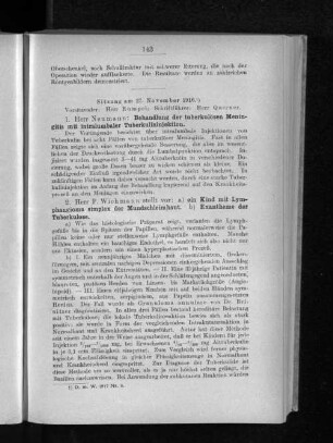 Sitzung am 27. November 1916.