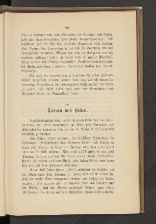 IV. Tonnen und Baken.