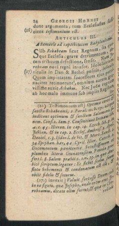 Articulus III. A Samuele ad captivitatem Babylonicam