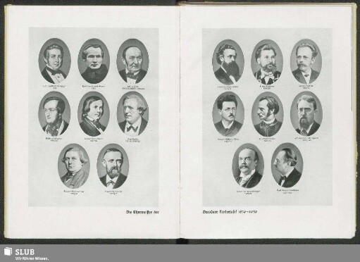 Die Chormeister der Dresdner Liedertafel 1839-1939