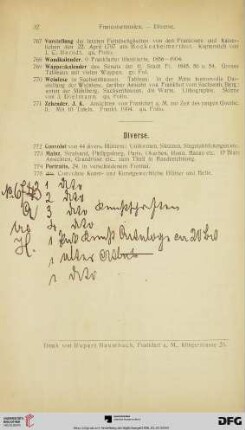 Diverse (Nr. 772-775)
