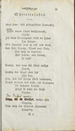 Schlittenfahrt