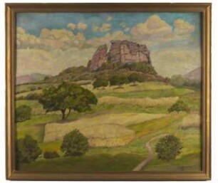 Blick auf die Burgruine Drachenfels