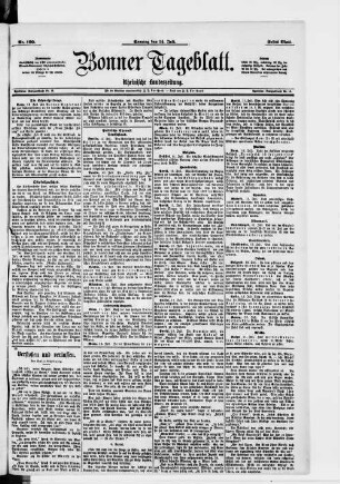Bonner Tageblatt. 1883-1890