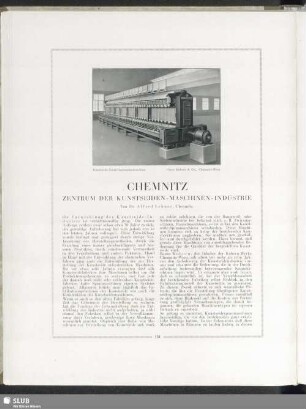Chemnitz : Zentrum Der Kunstseiden-Maschinen-Industrie