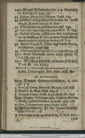 Libri Theologiae thet. mor. erist. & [et]c.