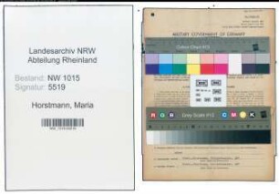 Entnazifizierung Maria Horstmann , geb. 14.03.1901 (Gastwirt)