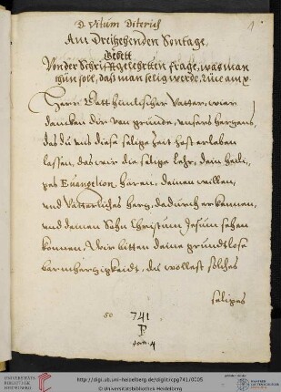 Gebete am dreizehnten Sonntag nach Trinitatis