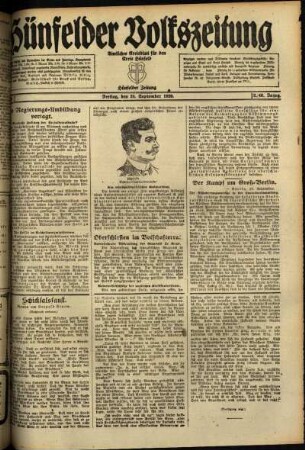 Ausgabe vom Freitag, den 24. September 1920.