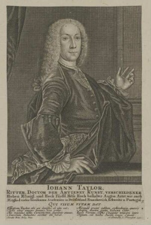 Bildnis des Iohann Taylor