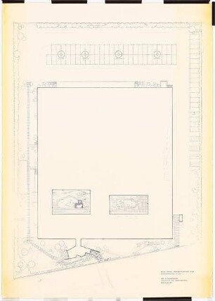 Grünanlage WAM Osterhof KG, Berlin-Spandau: Lageplan mit Gartenplan 1:100