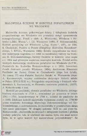 6: Malowidła ścienne w kościele popaulińskim we Włodawie