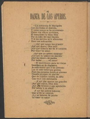 Danza de los apuros.
