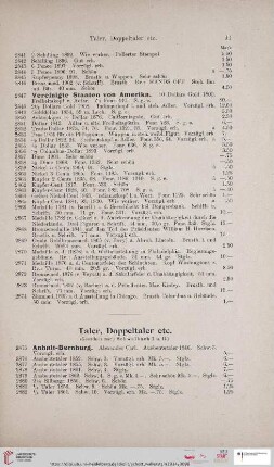 Taler, Doppeltaler etc. (Nr. 2875-3166)