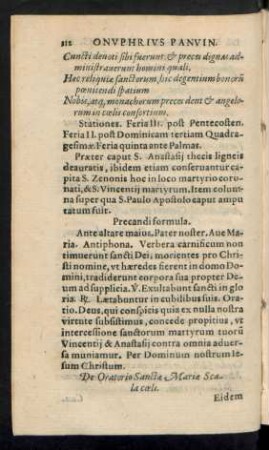 De Oratorio Sanctae Mariae Scala coeli.