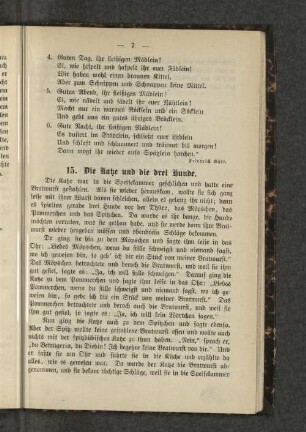 15. Die Katze und die drei Hunde.