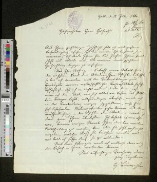 Brief an einen Hofrath