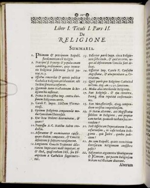 Pars II. De Religione.