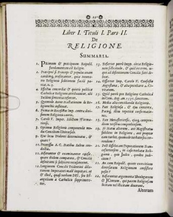 Pars II. De Religione.