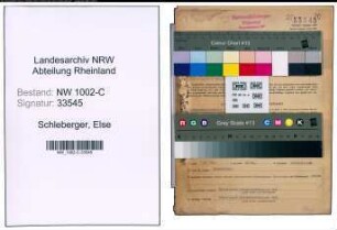 Entnazifizierung Else Schleberger, geb. 07.09.1913 ()