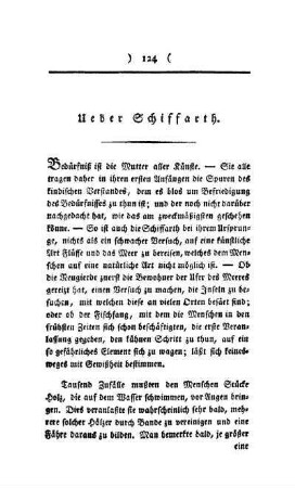 Über Schiffarth